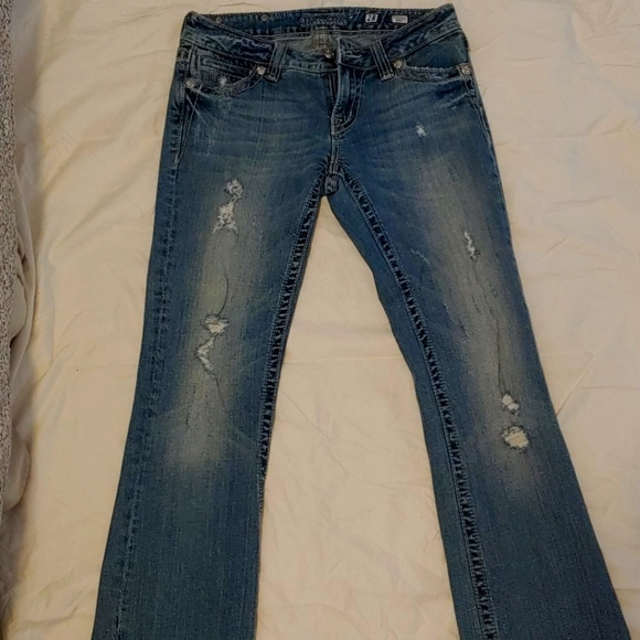 Miss Me Denim - Miss Me Bootcut faded jeans with rips size 28